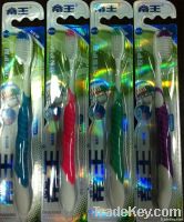 Lazer card toothbrush