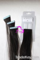 100% huamn hair remy quality--tape weft hair extension