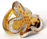 Ladies Ring With Natural Diamonds And