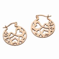 STERLING SILNER ROSE GOLD PLATED EARRING