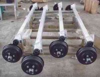 Rubber torsion axle