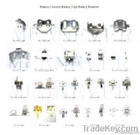 Battery Contacts, Battery Clips and Battery Retainer