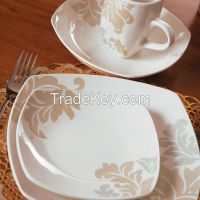 2015 hotsale 20pcs  square new bone china dinnerware sets