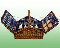 picnic basket, willow picnic basket, food basket, fruit basket