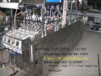 Semi-auto Rotary Filling/sealing Machine for yogurt cups