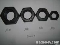 DIN934 BLACK HEX NUT