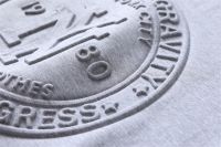 Men &amp;amp;amp;amp; Women Organic 100% Cotton Screen Printing Emboss T-shirts Graphic Custom Embossed Logo T-Shirts