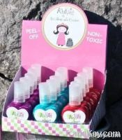 AllyKats Nontoxic Peel-Off Nail Polish - Set of 15