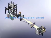 Extruded polypropylene foam sheet line