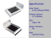 Solar body sensor motion LED lights LED garden lights Solar lights