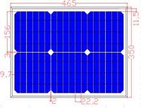 100W monocrystalline solar panel