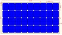 120W monocrystalline solar panel