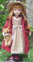 porcelain doll , vinyl doll, plastic doll