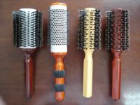 wooden hair brush