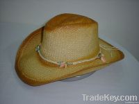 100% straw cowboy hat