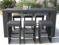 Wicker bar set