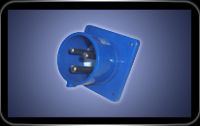 32A 3-wire Panel Mounting Straight