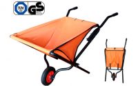 Foldable wheelbarrow