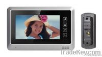 7 inch video door phone with intercom between monitors