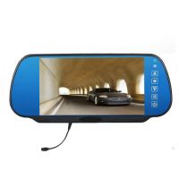 Clip-On Mirror w/ Built-In 7&quot; Wide Screen LCD Monitor / Bluetooth