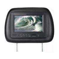 7&quot; Headrest Pillow LCD Monitor with built-in MP3/MP4 player