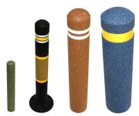 recycled rubber traffic bollard