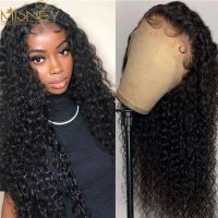 Human Hair Curly Wig Hand Tied
