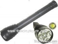 High power 5*XML T6 CREE LED Flashlight 4500Lumens 2 or 3*26650/ 18650