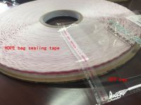 HDPE bag sealing tape double sided adhesive sticky tape courier bag closure tape From China