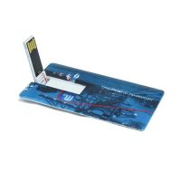 Credit card USB flash drive with colorful print