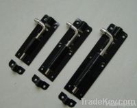 BLACK "F" TYPE TOWER BOLTS, DOOR AND WINDOW BOLT