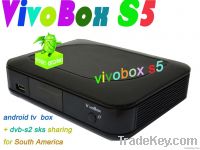 digital satellite receiver ViVobox S5 dvb-s2 sks receivr with android