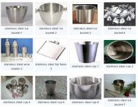 stainless steel cup, bucket, shaker, flask