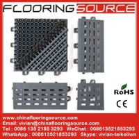 Outdoor Brush Dust Control Scraper Floor Mat Interlocking Tile