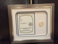 Silver Britannia 1 ounce framed coin set