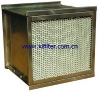 High Efficiency Panel Filter with Clapboard