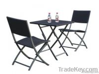 steel rattan bistro set