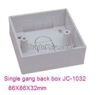 Back Boxes, surface mount back boxes, face plate back box, faceplate back box