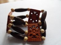 wood bracelet, beaded bracelet, promotional bracelets