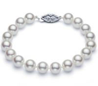 Freshwater pearl bracelet 6-6.5mm. white 7 inches From Thailand