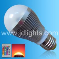 rgb dimmable bulb 3W From China