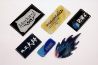 nameplate, badge, label, tag, sign, bezel