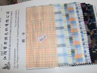 cotton yarn dyed small jacquard fabric