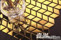 metal mosaic tile, stainless steel mosaic tile, wall paper, mosaico
