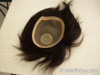 100% human hair men's toupee