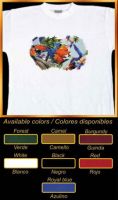 Cotton T-Shirt   Guacamayos (ara aramuna)