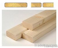 Planed wooden finishing materials