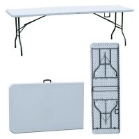 8 FEET LONG PLASTIC FOLDING TABLE