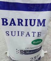 white powder of barium sulfate
