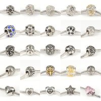 Stylish 316L Stainless Steel Spacer Charms Beads Fit European Bracelets Women&#039;s DIY Jewelry Makings